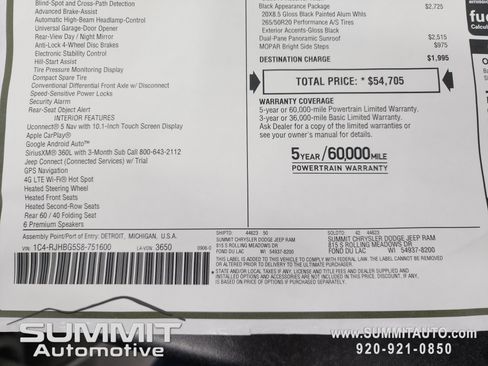 New 2025 Jeep Grand Cherokee Limited w/ Black Appearance Package image 72