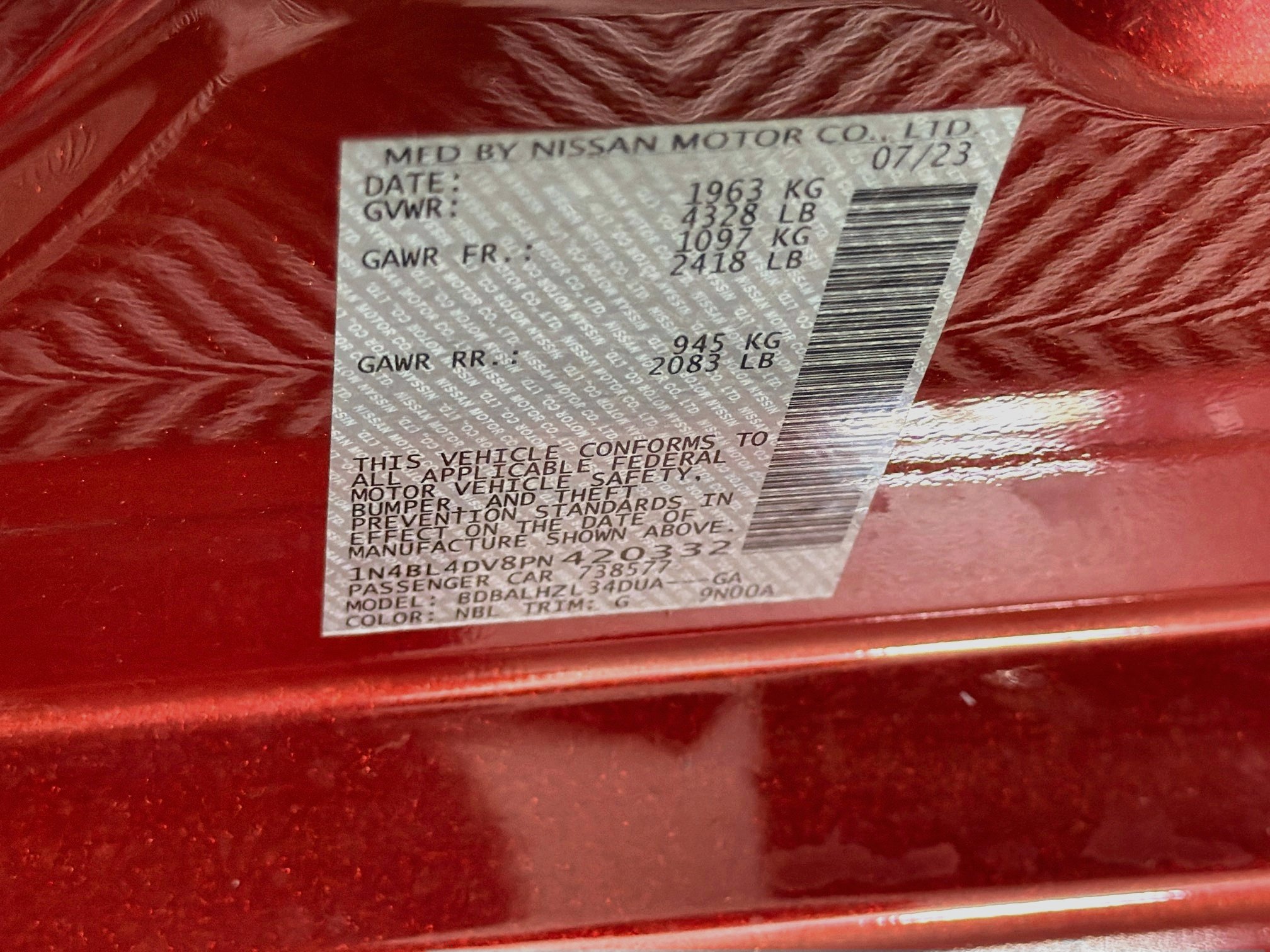 Used 2023 Nissan Altima 2.5 SV FWD image 12