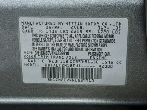 Used 2022 Nissan Versa SV FWD image 28