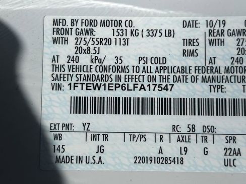 Used 2020 Ford F150 XL w/ Equipment Group 101A Mid AWD/4WD image 32