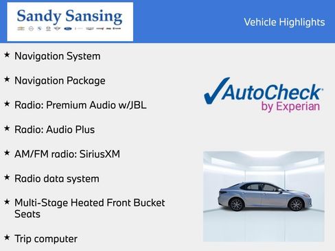 Used 2024 Toyota Camry XLE w/ Navigation Package image 7