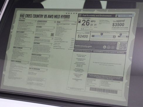 New 2026 Volvo V60 B5 Cross Country Ultra w/ Climate Package image 18