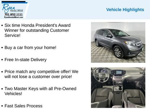 Used 2022 Honda Pilot EX-L image 2