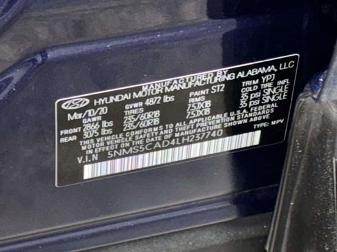 Used 2020 Hyundai Santa Fe Limited AWD/4WD image 35