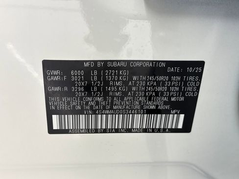 New 2025 Subaru Ascent Touring image 30