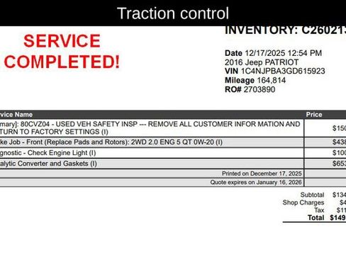 Used 2016 Jeep Patriot Sport w/ Power Value Group image 13