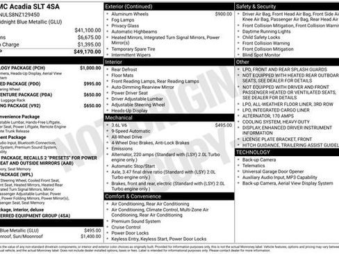 Used 2022 GMC Acadia SLT w/ Technology Package AWD/4WD image 5
