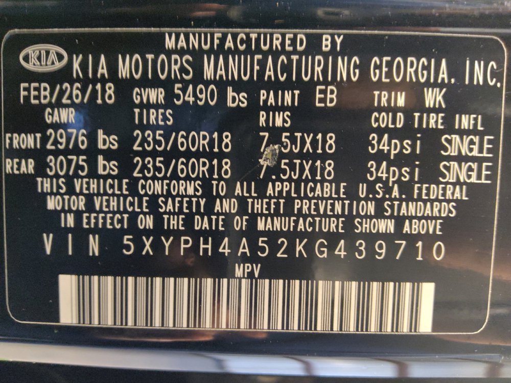 Used 2019 Kia Sorento EX w/ EX Touring Package FWD image 33