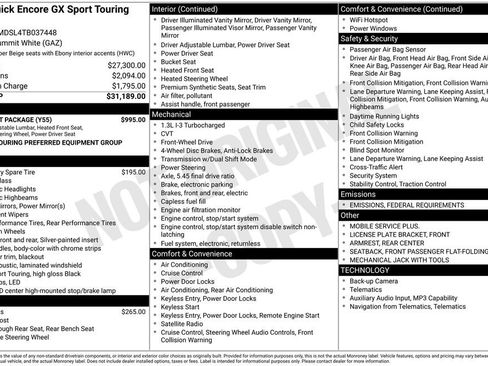 New 2026 Buick Encore GX Sport Touring w/ Comfort Package image 10