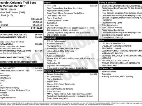 Certified 2024 Chevrolet Colorado Trail Boss w/ Advanced Trailering Package AWD/4WD image 35