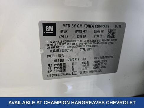 Used 2016 Buick Encore Sport Touring FWD image 42