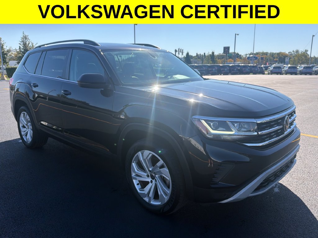 Certified 2023 Volkswagen Atlas SE w/ Panoramic Sunroof Package AWD/4WD 360° Tour