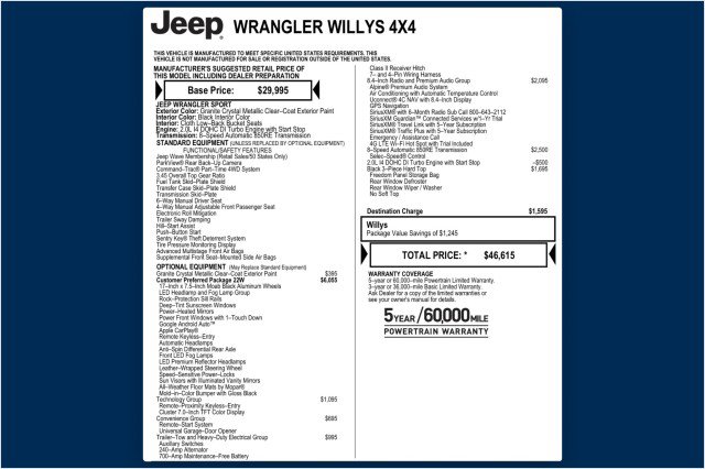 Used 2022 Jeep Wrangler Sport AWD/4WD image 2