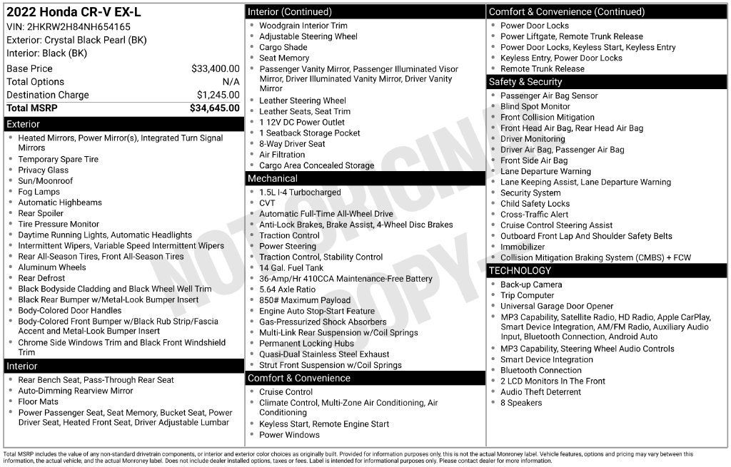 Used 2022 Honda CR-V EX-L image 12
