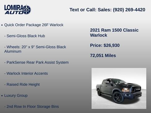 Used 2021 RAM 1500 Warlock AWD/4WD image 21