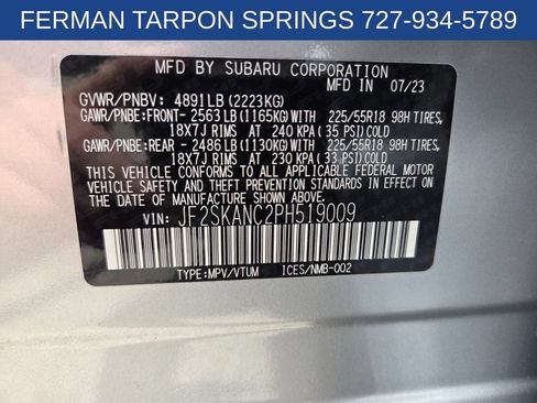 Used 2023 Subaru Forester Limited w/ Popular Package #2 AWD/4WD image 22
