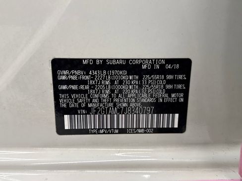 Used 2018 Subaru Crosstrek 2.0i Limited AWD/4WD image 29