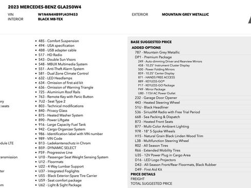 Certified 2023 Mercedes-Benz GLA 250 GLA 250 image 29