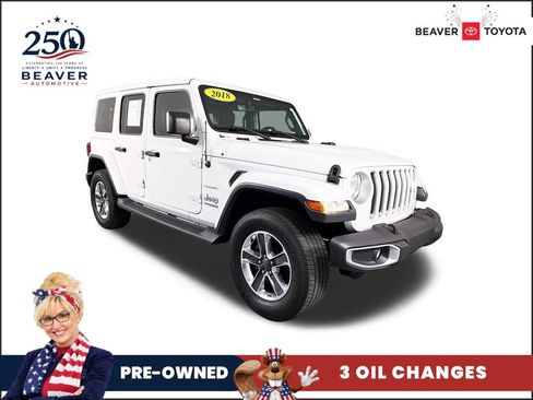 Used 2018 Jeep Wrangler Unlimited Sahara AWD/4WD image 1