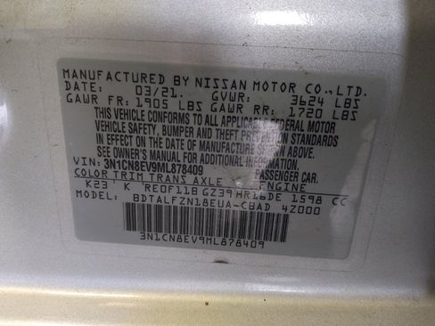 Used 2021 Nissan Versa SV FWD image 33
