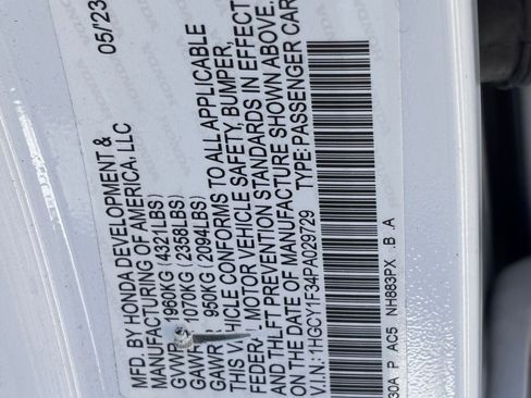 Certified 2023 Honda Accord EX image 36