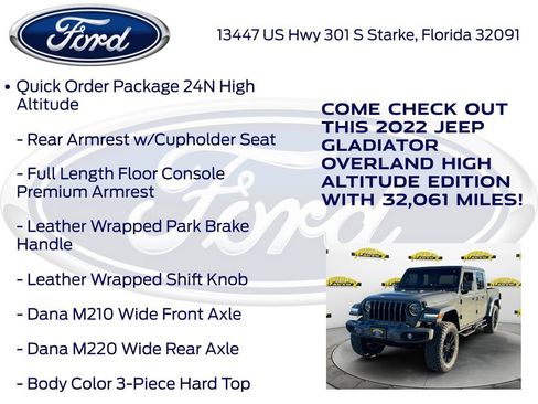 Used 2022 Jeep Gladiator Overland image 20