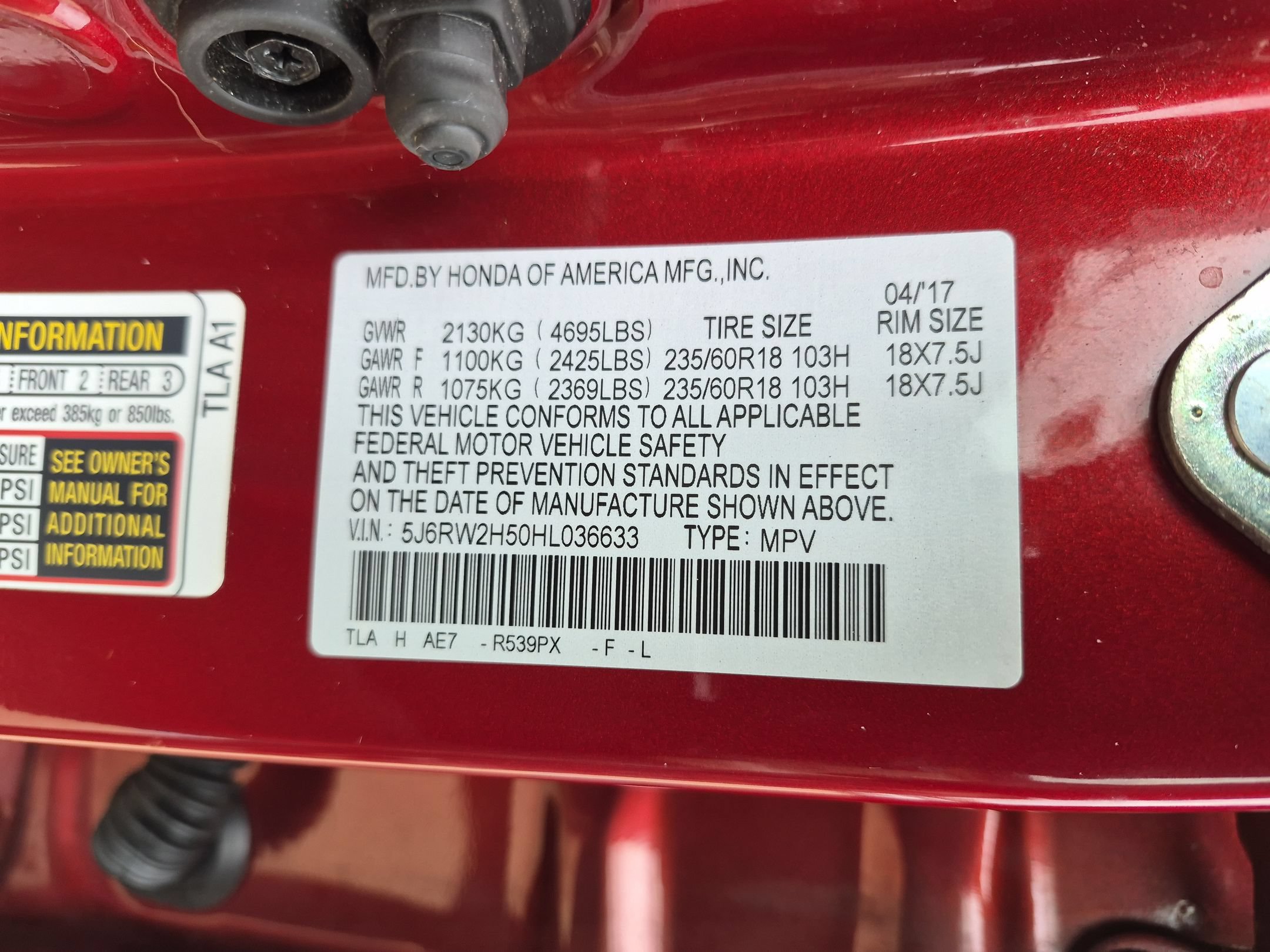 Certified 2017 Honda CR-V EX image 35