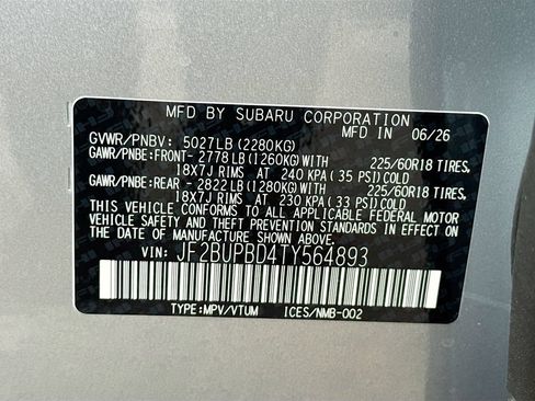 New 2026 Subaru Outback Premium AWD/4WD image 30