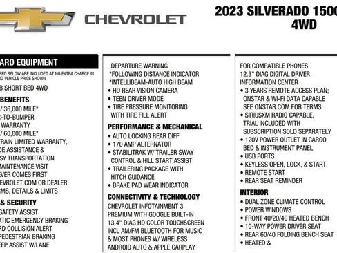 Used 2023 Chevrolet Silverado 1500 LT w/ Z71 Off-Road Package AWD/4WD image 17
