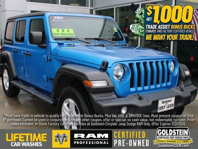 Certified 2021 Jeep Wrangler Unlimited Sport S
