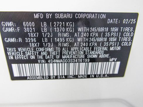 Used 2025 Subaru Ascent Premium AWD/4WD image 54