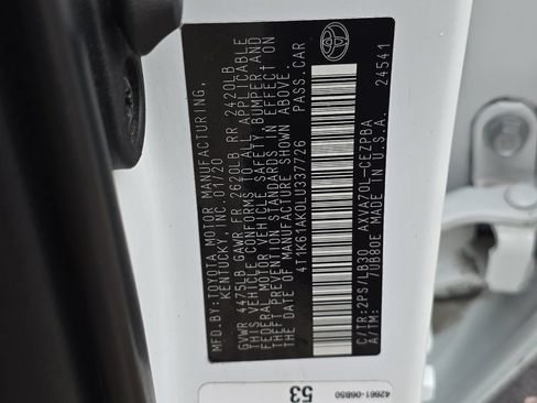 Used 2020 Toyota Camry XSE FWD image 32