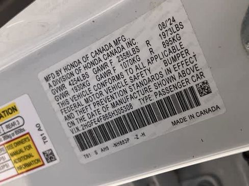 Certified 2025 Honda Civic Sport image 22