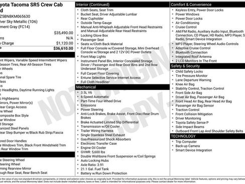 Used 2019 Toyota Tacoma SR5 image 38