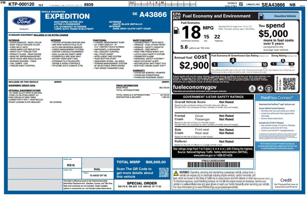 Used 2025 Ford Expedition Active AWD/4WD image 3