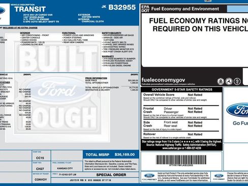 Used 2018 Ford Transit 250 130 Low Roof w/ Exterior Upgrade Package RWD image 4