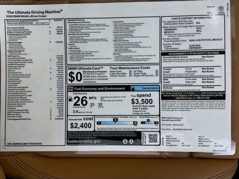 New 2026 BMW M240i xDrive Coupe w/ Premium Package AWD/4WD image 42