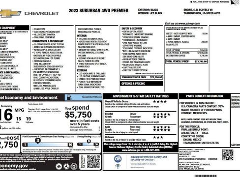 Used 2023 Chevrolet Suburban Premier AWD/4WD image 6