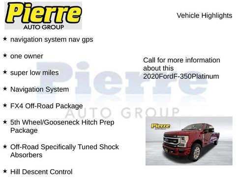 Used 2020 Ford F350 Platinum AWD/4WD image 16