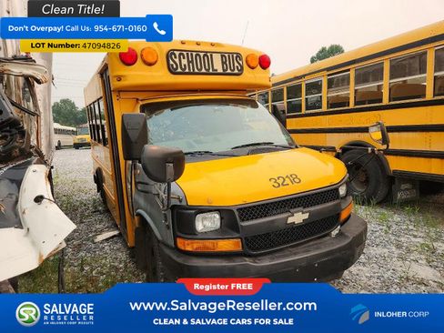 Used 2011 Chevrolet Express 3500 w/ School Bus Package RWD image 1