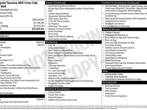 Certified 2021 Toyota Tacoma SR5 image 32