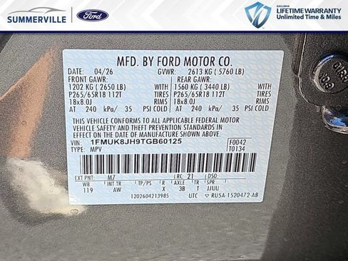 New 2026 Ford Explorer Tremor w/ Tremor Convenience Package AWD/4WD image 39
