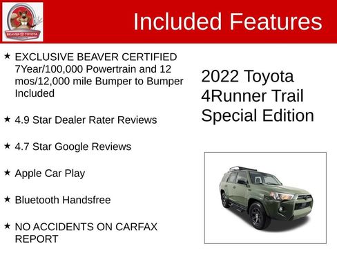 Used 2022 Toyota 4Runner Trail Special Edition RWD image 4
