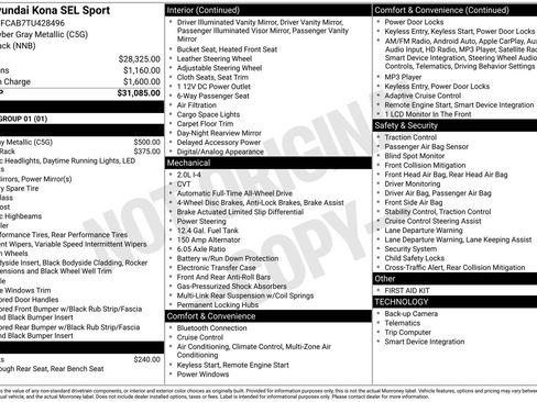 New 2026 Hyundai Kona SEL Sport AWD/4WD image 8