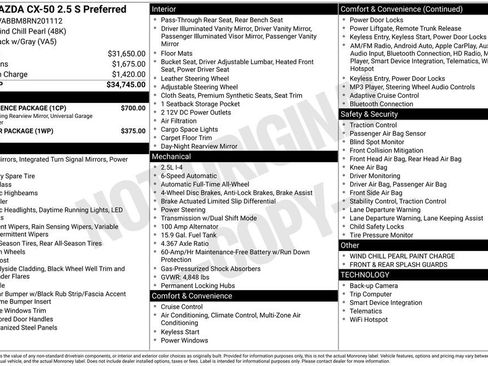 Certified 2024 MAZDA CX-50 AWD 2.5 S w/ Convenience Package image 26