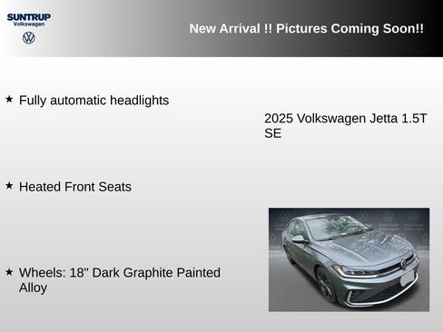 Used 2025 Volkswagen Jetta SE w/ Sunroof Package FWD image 8