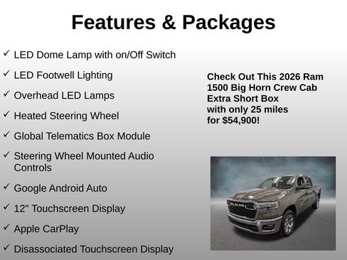 Used 2026 RAM 1500 Big Horn AWD/4WD image 25
