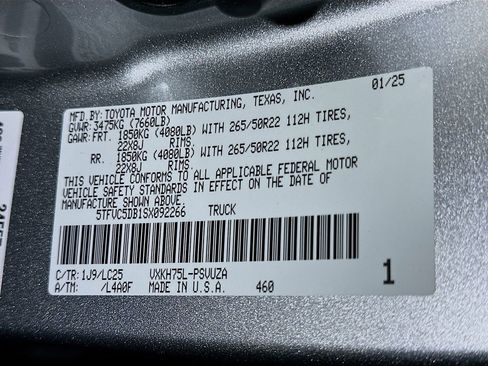 New 2025 Toyota Tundra Capstone AWD/4WD image 26