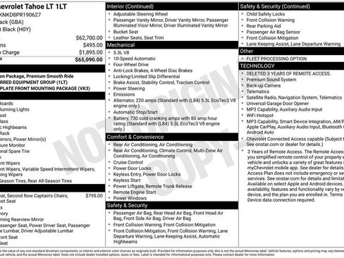 Used 2023 Chevrolet Tahoe LT AWD/4WD image 32