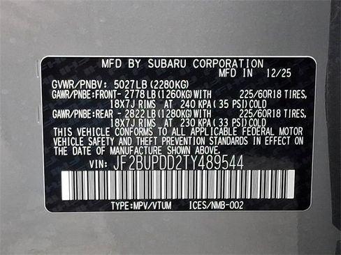 New 2026 Subaru Outback Limited image 18